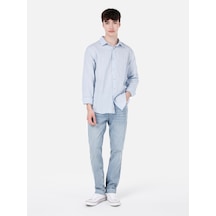 Colins 044 Karl Normal Kesim Düşük Bel Düz Paça Mavi Erkek Pantolon DENİM