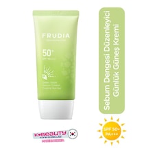 Frudia Green Grape Sebum Kontrolü Sağlayan Serinletici Yüz Güneş Kremi Spf50+ Pa++++ 50 G