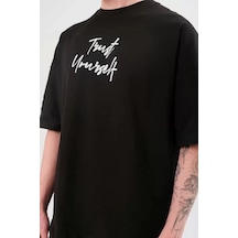 Modi Green Baskılı Unisex Günlük Stil Siyah Midnight Özel Seri Tişört