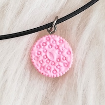 Pembe Oreo Kolye Çok Renkli