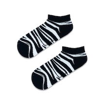 Carnaval Socks Patik Zebra Desenli Renkli Spor Çorap Çok Renkli