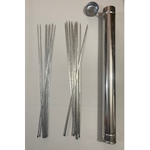 Mobilreyon Mangal Seti,kuşbaşı-ciğer Şişi 60cm+şiş Kabı 21 Parça