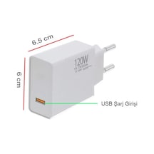 120w Süper Hızlı Şarj Cihazı - Usb Type-c 4801