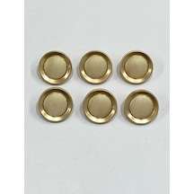 Metal Düğme/hırka Yelek Boyu/ 6 Lı Set/1,8 Cm/jx001/mat Gold