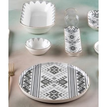 Acar Ethnic 31 Parça Kahvaltı Takımı Sr-05130 Altın - Siyah