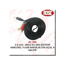 3.5 Mm 2 Rca 5 Metre Kablo