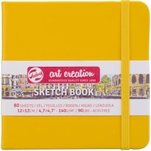 Art creation Sketch Book Eskiz Bloğu 12x12 140gr 80 Yaprak SARI