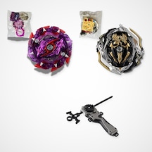 Beyblade Burst Set 2 Beyblade 1 Fırlatıcı - B-151 Tact Longinus, B-150 Gatinko Union