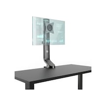 Npo Std2101b 17"-32" Ergonomik Yükseklik Ayarlı Tek Monitör Standı, 8kg Taşıma Kapasitesi, Vesa, 360 Pivot Dikey Kullanım , Kablo Yönetimli