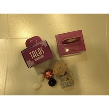 Talas Kuruyemiş Söz Nişan İkramlık Kare Kutu 100 x 50 G