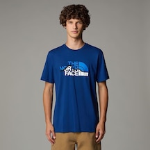 The North Face M Ss Mountaın Lıne Tee Blue BLUE