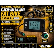 Elektrikli Bisiklet Fat Bıke Km Saat Usb'li Rks 6 Pimli-3056 501