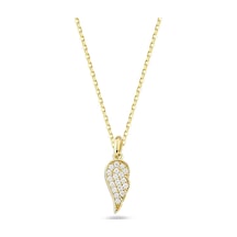 Goldkupe 14 Ayar Altın Melek Kanadı Kolye 1.94 Gr-5502