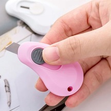 Pm-24786 Çelik Bıçaklı Mini Tekli Falçata Maket Bıçağı