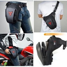 Pazly Pratik Motosiklet Bacak Çantası Kırmızı Logo - Şık Yolculuk Ekipmanı