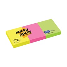 Tr Kraf Yapışkanlı Not Kağıdı, Neon Renkler, 38x51 Mm, 3 Renk, 100 Yaprak, 3851n