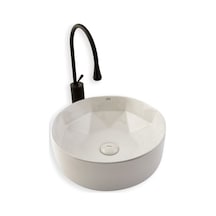 Eva Banyo Lena E-2112 Tezgah Üstü Porselen Lavabo
