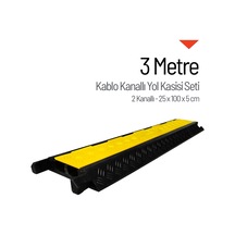 Kablo Kanallı Yol Kasisi Seti 3 Metre - 2 Kanallı -4071