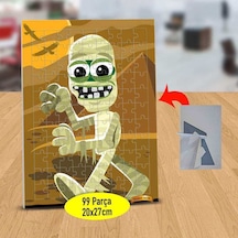 Çölde Gezen Neşeli Mumya 99 Parça Puzzle Yapboz Tablo-8c50