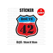42 Konya Plaka Rota Sticker Araba Kask Motosiklet Laptop Etiket