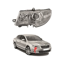 Skoda Super B Sol Şöför Far Lambası 2007-2012