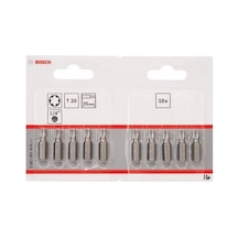 Tornavida Ucu Ekstra Sert, T25, 25 Mm, 10'lu Paket, 2607001616