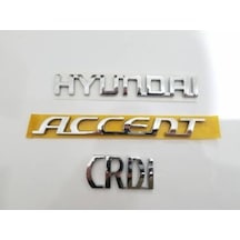 Hyundaı Accent Crdi Bagaj Yazısı Arma 3 Adet-Yüksek Kalite (553611706)