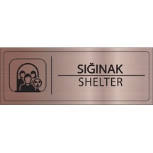 Mayeka Sığınak İsimlik Bronz Metal Kapı İsimliği Levhası Yönlendirme Tabelası