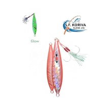S.f. Koriva Slow Jig 120gr - Glow - Akya Sinarit Lahos Trança Antenli Mercan Gibi Balık Avları Için Jig