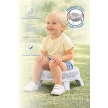 Babyjem Portatif Katlanabilir Seyahat Lazımlığı Soft Gri + 5 Hediye Poşet