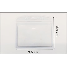 Yaka Kartı Poşeti Kimlik Boy 9.5 X 8.4 Cm 100 Adet