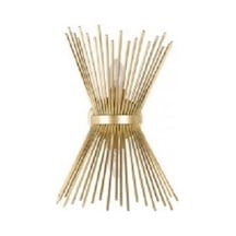 Rys Retro Gold Kaplama Büyük Boy Kirpi Aplik Duy 2xe27 Gold