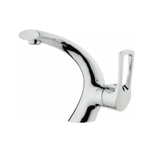 İsaoğlu Yapı Banyo Lavabo Bataryası Özel Tasarım Lavabo Armatür Lavabo Musluğu Gümüş