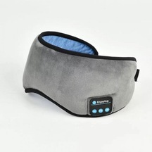 Gri Bluetooth Kulaklıklı Uyku Bandı
