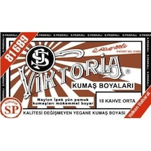 Viktoria Kumaş Boyası Orta Kahve 2pk Fiske Sabitleme 1pk