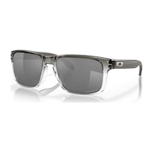 Oakley Oak 9102 910202 55 Holbrook Erkek Polarize Aynalı Kare Şeffaf Füme Kemik Güneş Gözlüğü