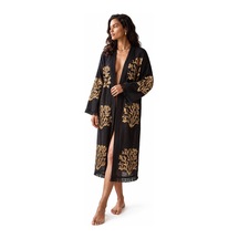 Brandsmiths Black Ethereal Coral Kimono Sarı