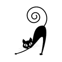 Folyo Sticker Kedi 100cm Uzunluk Karışık Renkli