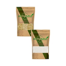 500 Gr Glutensiz Çiğ Karabuğday Seti 250 Gr Tane Greçka + 250 Gr Un Yeni Öğütülmüş 1. Kalite