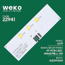 Buzdolabı İç Aydınlatma Ledi Ld79 Ht-pcb-l322-h14a079b-l-v01 3 Çipli Altın