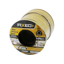 Sgs Fixed F-3001 Kapı Ve Pencere Bobin Fitil Bandı D Profil 9x6 Mm 100 M - Kahverengi