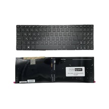 Asus İle Uyumlu Vivobook N580vd-fı033t Notebook Klavye Işıklı Siyah Tr