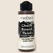 Chalkboard Paint 120ml Kara Tahta Boyası 2560 Burnt Umber Karışık, Çok Renkli