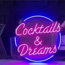 Neon Led Işık Coctails Gece Lambası Renkli