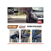 Volkswagen Golf 5 Yarasa Ayna Kapağı Parlak Siyah (2003 - 2009)