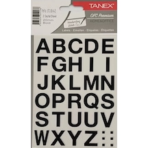 Tanex Stc-509 Harf Etiketi 20mm 2li Poşet Diğer