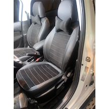 Fiat Egea Arka Sırt 2+1 Siyah Taytüyü Siyah Deri Karışımı Gri Ip