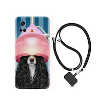 Vivo Y53S Kılıf Boyun Askılı Earring Woman 1363