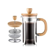 Tr Ahşap Detaylı 600 Ml Cam French Press Diğer