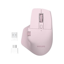 Spk7858 Bluetooth Kablosuz Çift Modlu 4000dpı 7 Tuşlu Optik Mouse Pembe
